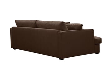 Rossita Lyx 2,5-seters ekstra dyp sofa i kordfløyel - Mørkebrun - Møbler - Sofaer - 3 seter sofa
