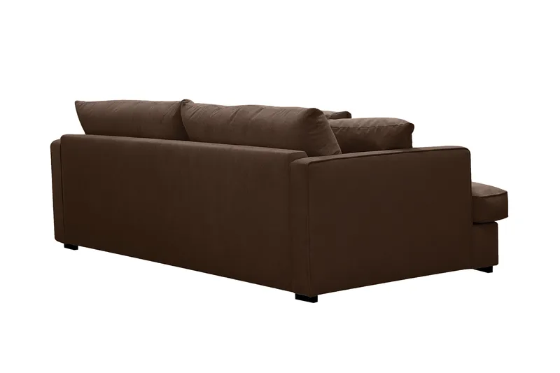 Rossita Lyx 2,5-seters ekstra dyp sofa i kordfløyel - Mørkebrun - Møbler - Sofaer - 3 seter sofa