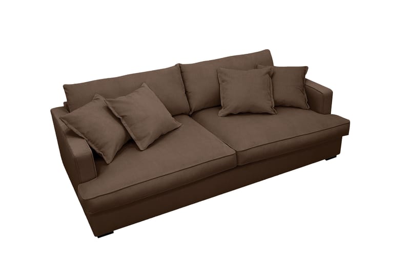Rossita Lyx 2,5-seters ekstra dyp sofa i kordfløyel - Mørkebrun - Møbler - Sofaer - 3 seter sofa