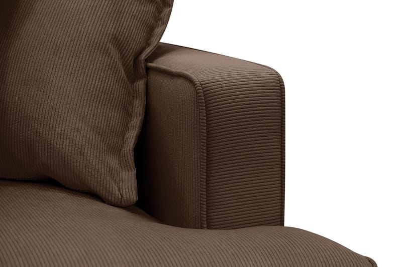 Rossita Lyx 2,5-seters ekstra dyp sofa i kordfløyel - Mørkebrun - Møbler - Sofaer - 3 seter sofa
