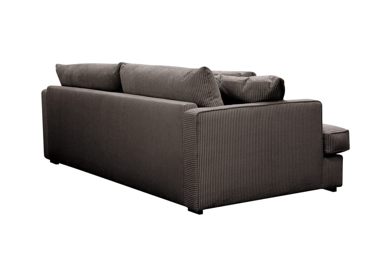 Rossita Lyx 2,5-seters ekstra dyp sofa i kordfløyel - Mørkegrå - Møbler - Sofaer - 3 seter sofa