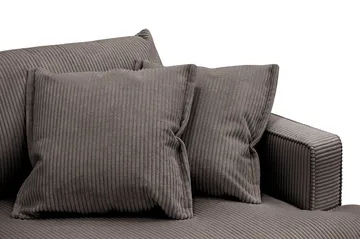 Rossita Lyx 2,5-seters ekstra dyp sofa i kordfløyel - Mørkegrå - Møbler - Sofaer - 3 seter sofa