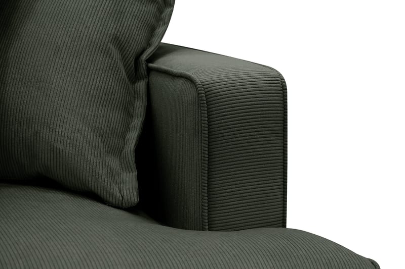Rossita Lyx 2,5-seters ekstra dyp sofa i kordfløyel - Mørkegrønn - Møbler - Sofaer - 3 seter sofa