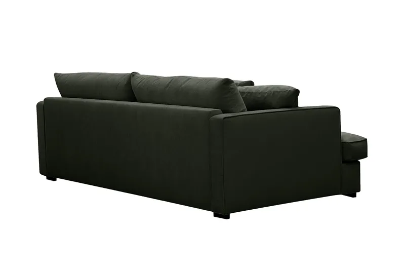 Rossita Lyx 2,5-seters ekstra dyp sofa i kordfløyel - Mørkegrønn - Møbler - Sofaer - 3 seter sofa