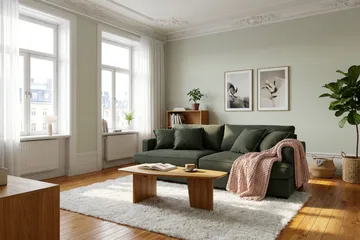 Rossita Lyx 2,5-seters ekstra dyp sofa i kordfløyel - Mørkegrønn - Møbler - Sofaer - 3 seter sofa