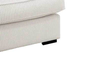 Rossita Lyx 2,5-seters ekstra dyp sofa i kordfløyel - Naturhvit - Møbler - Sofaer - 3 seter sofa