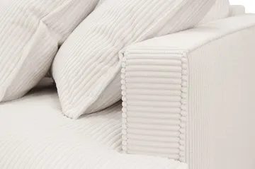 Rossita Lyx 2,5-seters ekstra dyp sofa i kordfløyel - Naturhvit - Møbler - Sofaer - 3 seter sofa