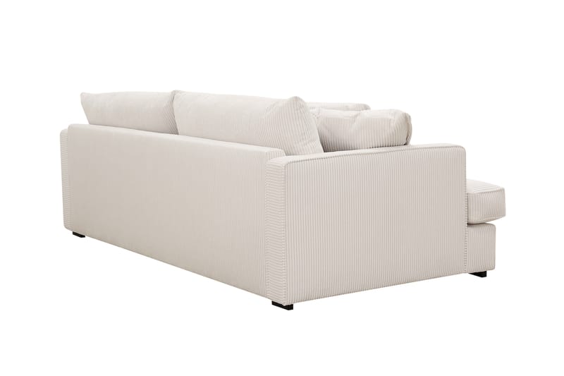 Rossita Lyx 2,5-seters ekstra dyp sofa i kordfløyel - Naturhvit - Møbler - Sofaer - 3 seter sofa
