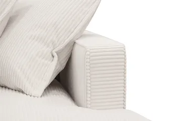 Rossita Lyx 2,5-seters ekstra dyp sofa i kordfløyel - Naturhvit - Møbler - Sofaer - 3 seter sofa