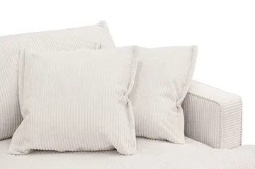 Rossita Lyx 2,5-seters ekstra dyp sofa i kordfløyel - Offwhite - Møbler - Sofaer - 3 seter sofa