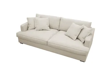 Rossita Lyx 2,5-seters ekstra dyp sofa i stoff - Beige - Møbler - Sofaer - 3 seter sofa