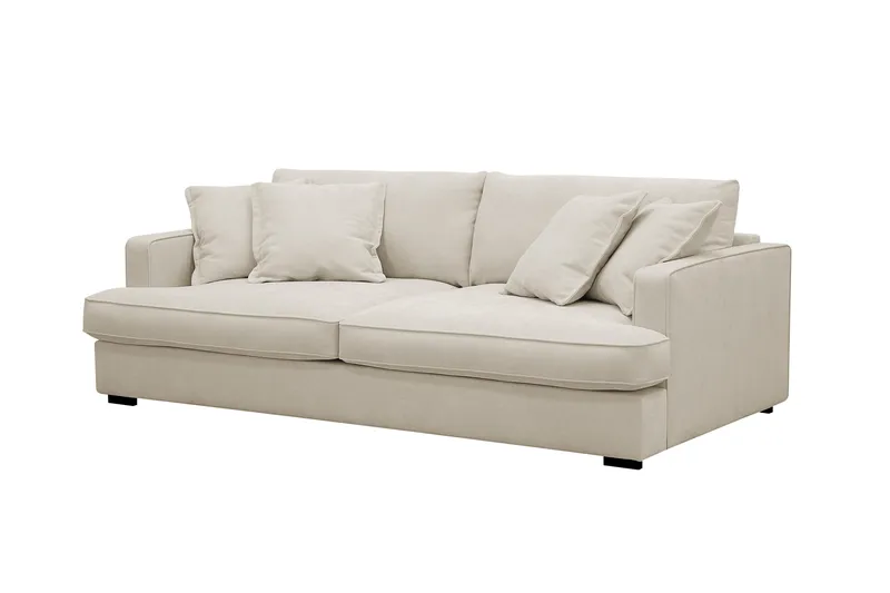 Rossita Lyx 2,5-seters ekstra dyp sofa i stoff - Beige - Møbler - Sofaer - 3 seter sofa