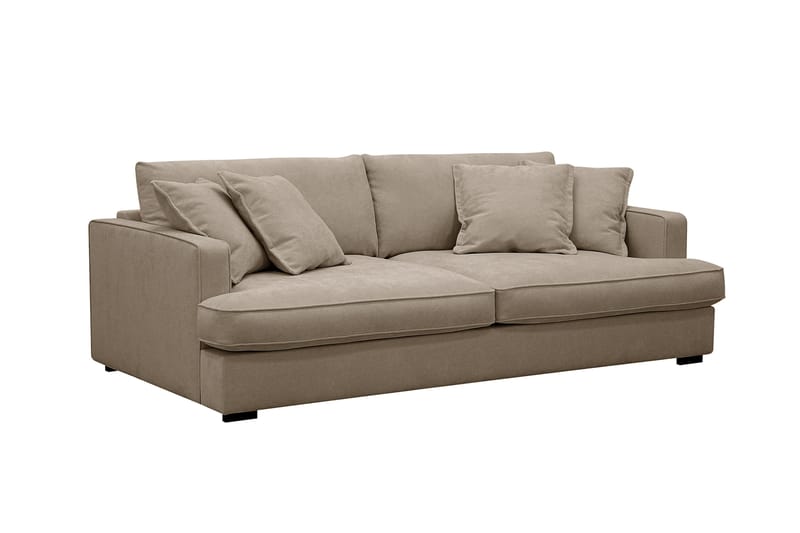 Rossita Lyx 2,5-seters ekstra dyp sofa i stoff - Brun - Møbler - Sofaer - 3 seter sofa