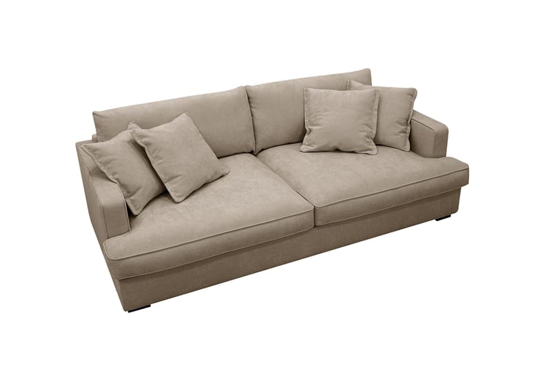 Rossita Lyx 2,5-seters ekstra dyp sofa i stoff - Brun - Møbler - Sofaer - 3 seter sofa