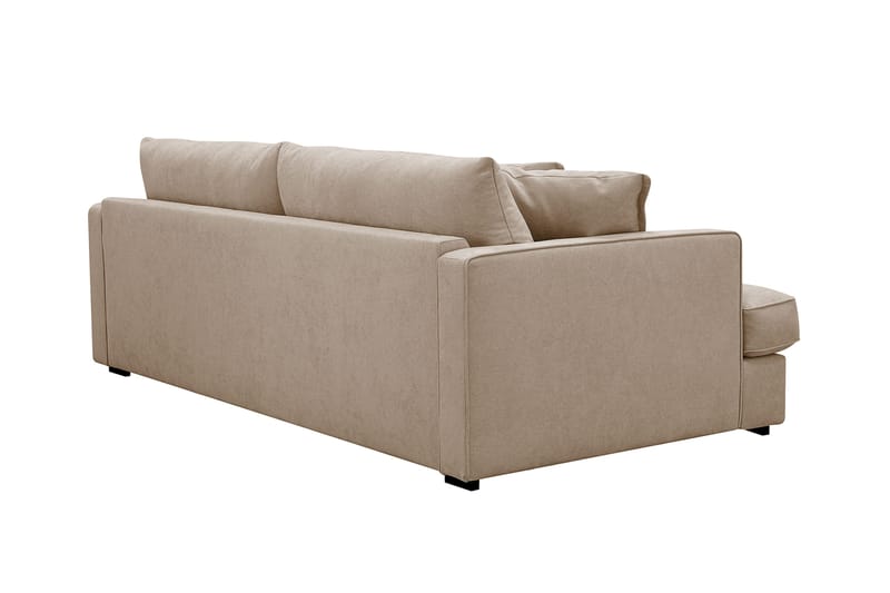 Rossita Lyx 2,5-seters ekstra dyp sofa i stoff - Lysebrun - Møbler - Sofaer - 3 seter sofa