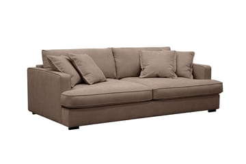 Rossita Lyx 2,5-seters ekstra dyp sofa i stoff - Mørkebrun - Møbler - Sofaer - 3 seter sofa