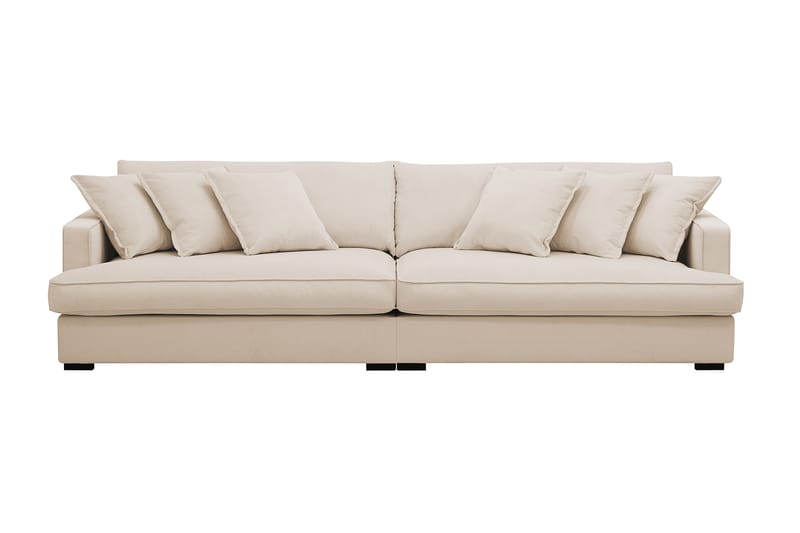 Rossita Lyx 3,5-seters Ekstra Dyp Sofa i Kordfløyel, Beige