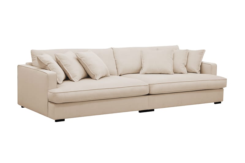 Rossita Lyx 3,5-seters Ekstra Dyp Sofa i Kordfløyel - Beige - Møbler - Sofaer - 4 seter sofa