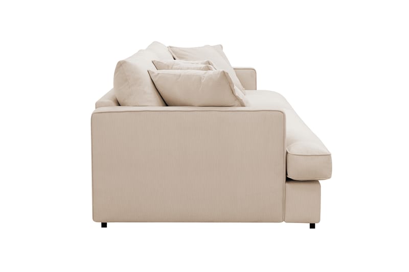 Rossita Lyx 3,5-seters Ekstra Dyp Sofa i Kordfløyel - Beige - Møbler - Sofaer - 4 seter sofa