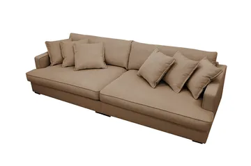 Rossita Lyx 3,5-seters Ekstra Dyp Sofa i Kordfløyel - Brun - Møbler - Sofaer - 4 seter sofa