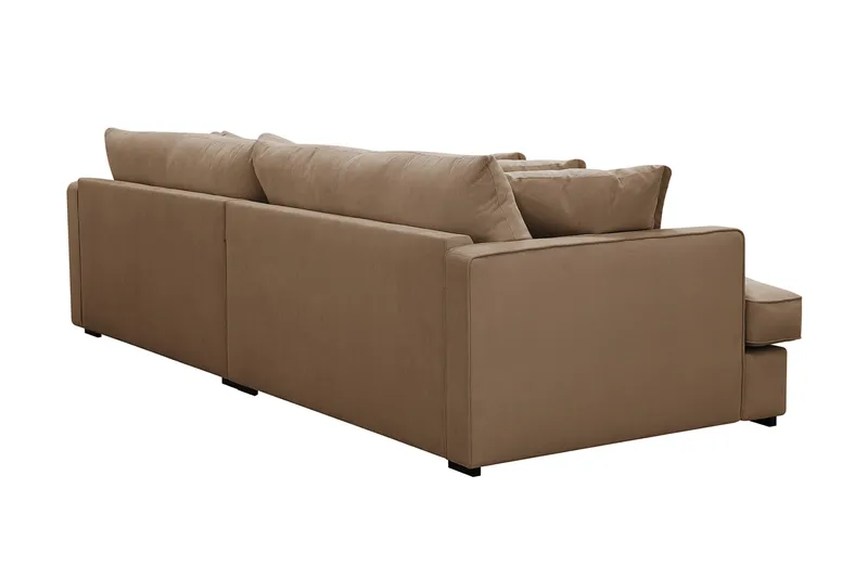 Rossita Lyx 3,5-seters Ekstra Dyp Sofa i Kordfløyel - Brun - Møbler - Sofaer - 4 seter sofa