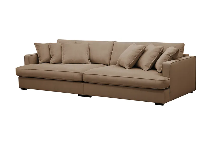 Rossita Lyx 3,5-seters Ekstra Dyp Sofa i Kordfløyel - Brun - Møbler - Sofaer - 4 seter sofa