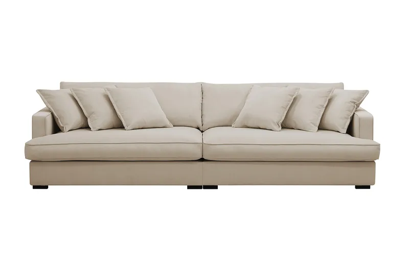 Rossita Lyx 3,5-seters Ekstra Dyp Sofa i Kordfløyel, Greige