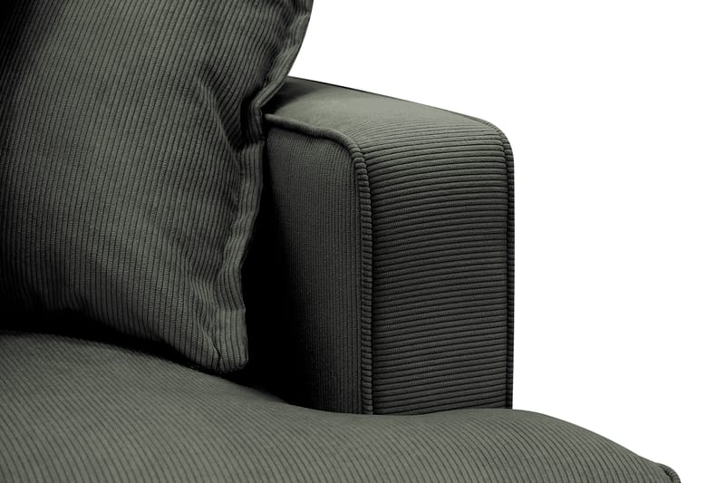 Rossita Lyx 3,5-seters Ekstra Dyp Sofa i Kordfløyel - Mørk grønn - Møbler - Sofaer - 4 seter sofa