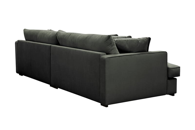 Rossita Lyx 3,5-seters Ekstra Dyp Sofa i Kordfløyel - Mørk grønn - Møbler - Sofaer - 4 seter sofa