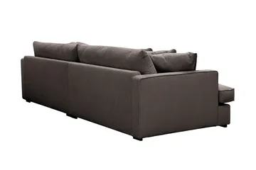 Rossita Lyx 3,5-seters Ekstra Dyp Sofa i Kordfløyel - Mørkegrå - Møbler - Sofaer - 4 seter sofa