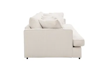 Rossita Lyx 3,5-seters Ekstra Dyp Sofa i Kordfløyel - Offwhite - Møbler - Sofaer - 4 seter sofa