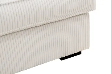 Rossita Lyx 3,5-seters Ekstra Dyp Sofa i Kordfløyel - Offwhite - Møbler - Sofaer - 4 seter sofa