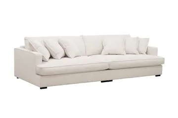 Rossita Lyx 3,5-seters Ekstra Dyp Sofa i Kordfløyel - Offwhite - Møbler - Sofaer - 4 seter sofa