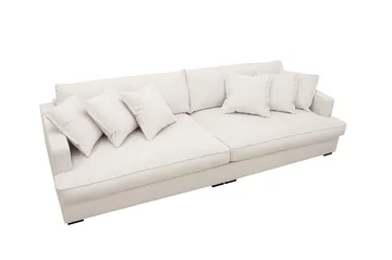 Rossita Lyx 3,5-seters Ekstra Dyp Sofa i Kordfløyel - Offwhite - Møbler - Sofaer - 4 seter sofa