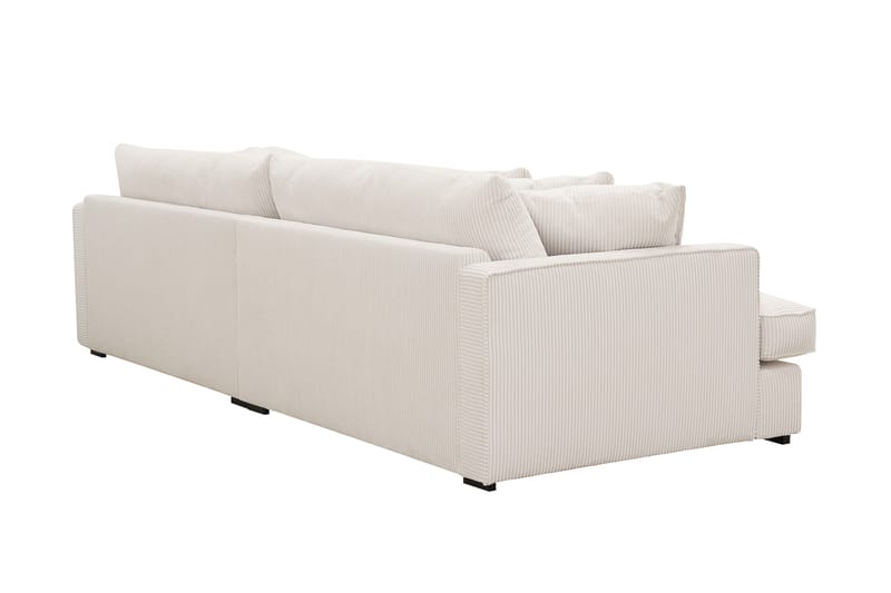 Rossita Lyx 3,5-seters Ekstra Dyp Sofa i Kordfløyel - Offwhite - Møbler - Sofaer - 4 seter sofa