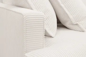 Rossita Lyx 3,5-seters Ekstra Dyp Sofa i Kordfløyel - Offwhite - Møbler - Sofaer - 4 seter sofa