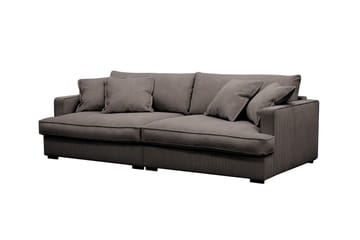 Rossita Lyx 3-seter Ekstra dyp Sofa i Kordfløyel - Brun - Møbler - Sofaer - 3 seter sofa