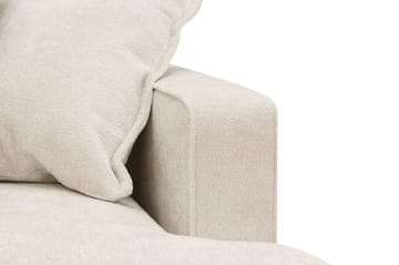 Rossita Lyx 3-seters ekstra dyp sofa i chenille - Beige - Møbler - Sofaer - 3 seter sofa