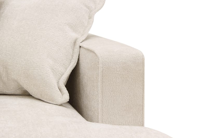 Rossita Lyx 3-seters ekstra dyp sofa i chenille - Beige - Møbler - Sofaer - 3 seter sofa