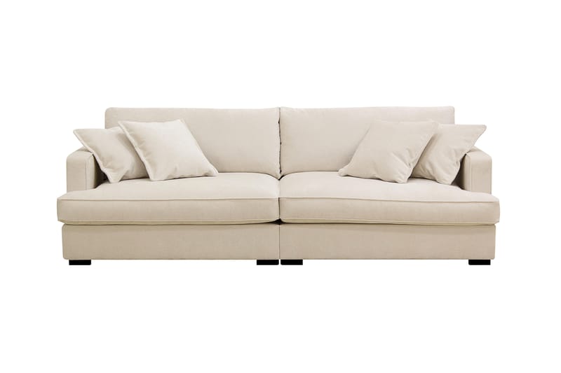 Rossita Lyx 3-seters ekstra dyp sofa i chenille, Beige
