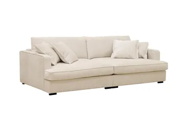 Rossita Lyx 3-seters ekstra dyp sofa i chenille - Beige - Møbler - Sofaer - 3 seter sofa