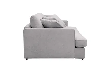 Rossita Lyx 3-seters ekstra dyp sofa i chenille - Grå - Møbler - Sofaer - 3 seter sofa