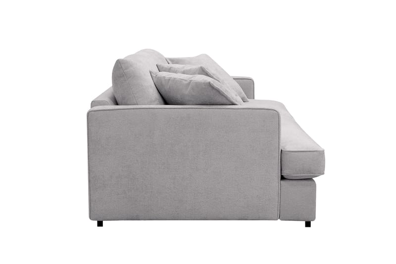 Rossita Lyx 3-seters ekstra dyp sofa i chenille - Grå - Møbler - Sofaer - 3 seter sofa