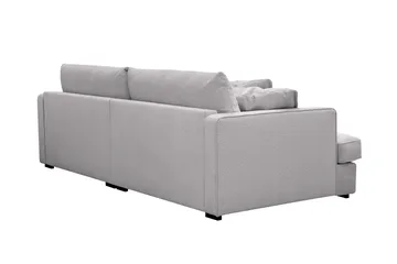 Rossita Lyx 3-seters ekstra dyp sofa i chenille - Grå - Møbler - Sofaer - 3 seter sofa