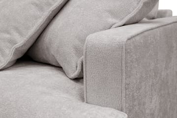 Rossita Lyx 3-seters ekstra dyp sofa i chenille - Grå/Brun - Møbler - Sofaer - 3 seter sofa