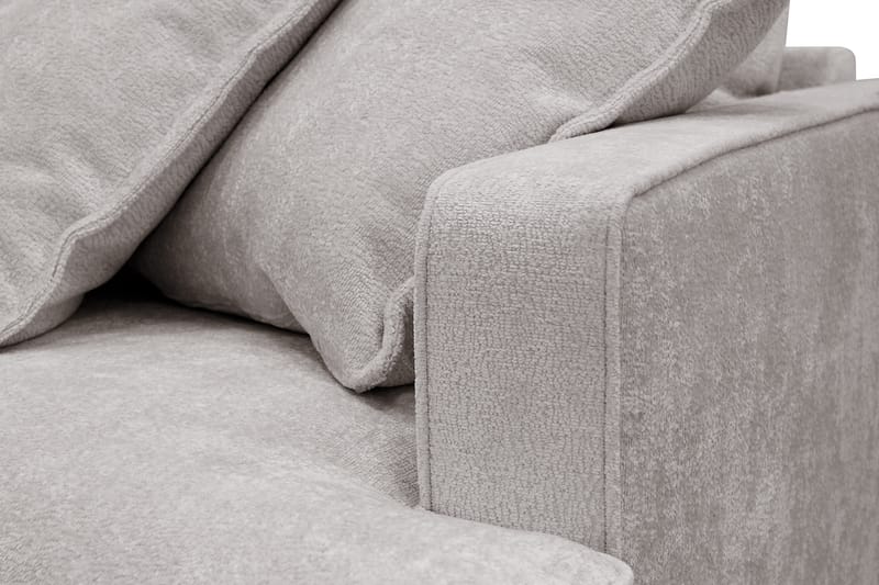 Rossita Lyx 3-seters ekstra dyp sofa i chenille - Grå/Brun - Møbler - Sofaer - 3 seter sofa