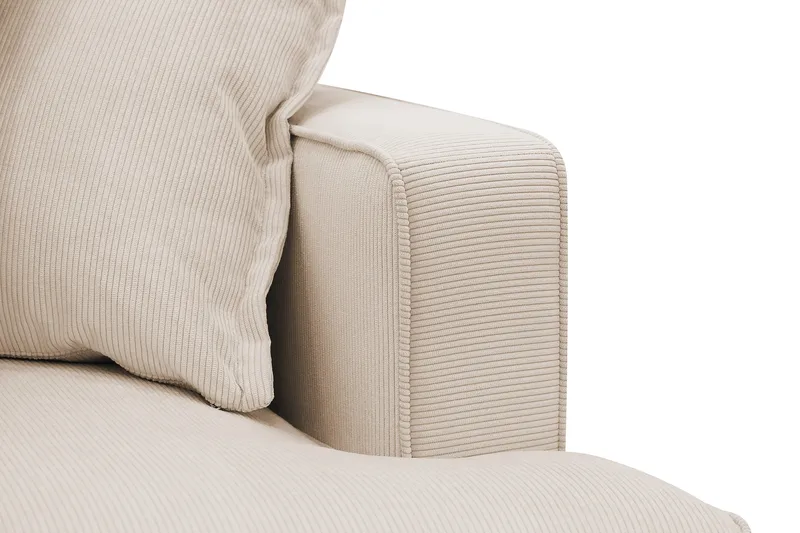 Rossita Lyx 3-seters ekstra dyp sofa i manchester - Beige - Møbler - Sofaer - 3 seter sofa