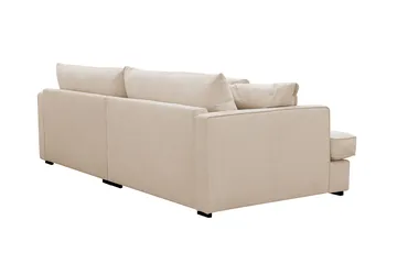 Rossita Lyx 3-seters ekstra dyp sofa i manchester - Beige - Møbler - Sofaer - 3 seter sofa