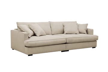 Rossita Lyx 3-seters ekstra dyp sofa i manchester - Krem - Møbler - Sofaer - 3 seter sofa