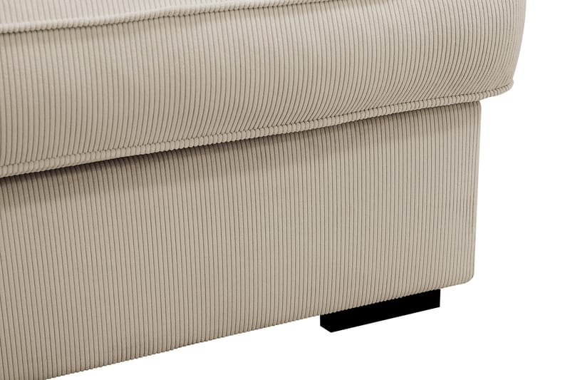Rossita Lyx 3-seters ekstra dyp sofa i manchester - Krem - Møbler - Sofaer - 3 seter sofa